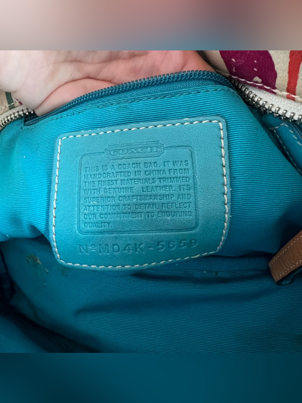 Vintage Coach 2004 Scribble Mini Tote - Picture 6 of 6